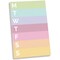 bloom daily planners Planning Pad, 6" x 9", Color Blocked Weekly Planner, Rainbow Sorbet